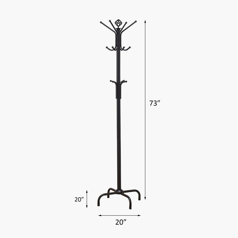Lark Manor™ Black Metal Coat Rack &amp; Reviews | Wayfair